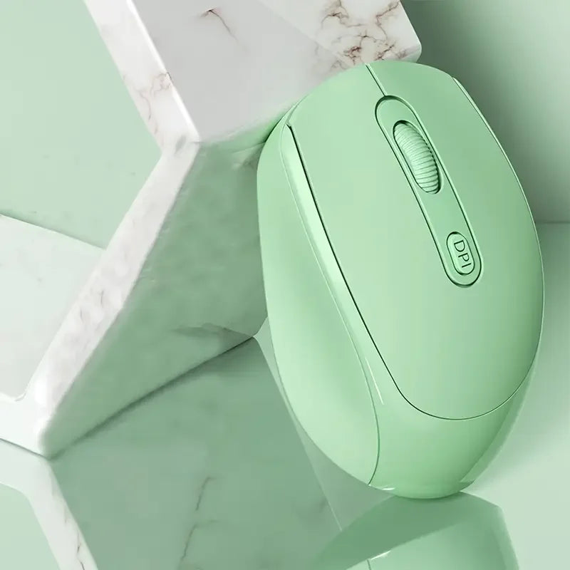 Wireless Mouse Bluetooth-Compatible 2.4G Wireless Mouse Dual Mode Computer Mice for Windows 7/8/10 Mac iOS Android Laptop Tablet