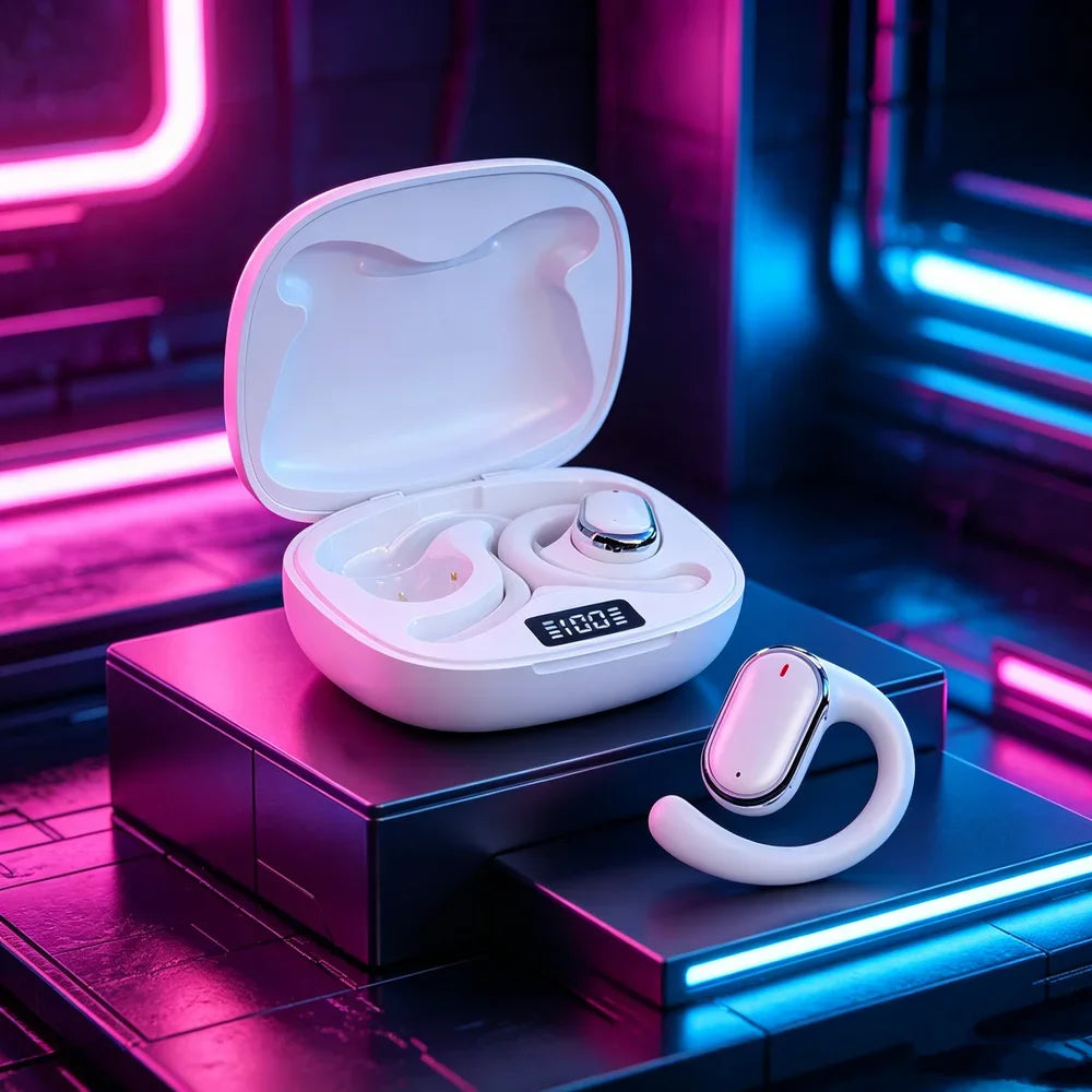 TWS Wireless Earbuds Gaming Headset Sweat-wicking Fone Bluetooth Headphones Keep Ears Cool During Hot Summer Outdoor Workouts
