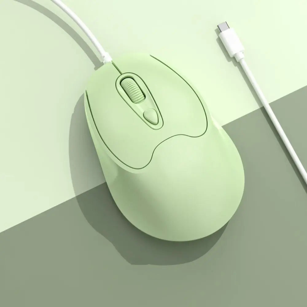 Creative ABS Wired Mute Mouse Type C Wired Type C Wired Mouse Ergonomic 1.2m USB Cable Ergonomic Mice Business Computer Office