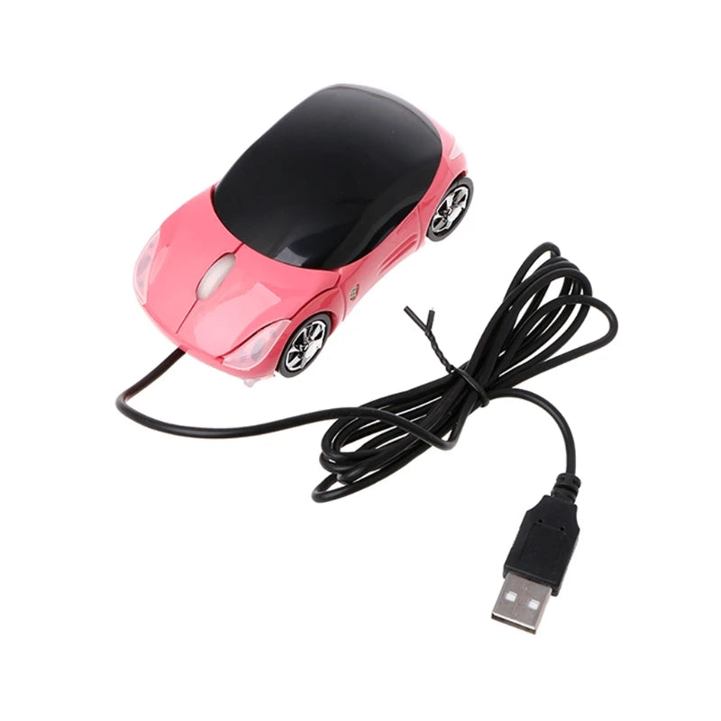 DN59 Gaming Mouse Wired Computer Parts Electronic Sports Game Mice Colorful Car Shaped Design for Playing Games 1000DPI