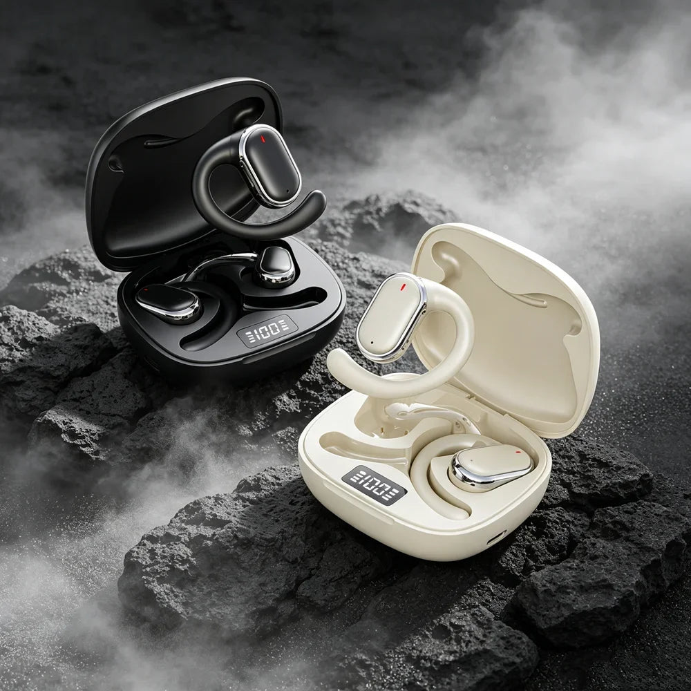 TWS Wireless Earbuds Gaming Headset Sweat-wicking Fone Bluetooth Headphones Keep Ears Cool During Hot Summer Outdoor Workouts