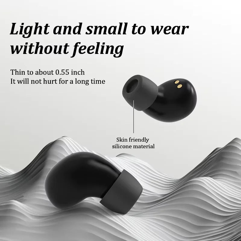 SK19 Wireless Bluetooth Headset Mini Ultra Small Sleep New Invisible Earbuds Sound Quality Headphones Noise Reduction Earphones