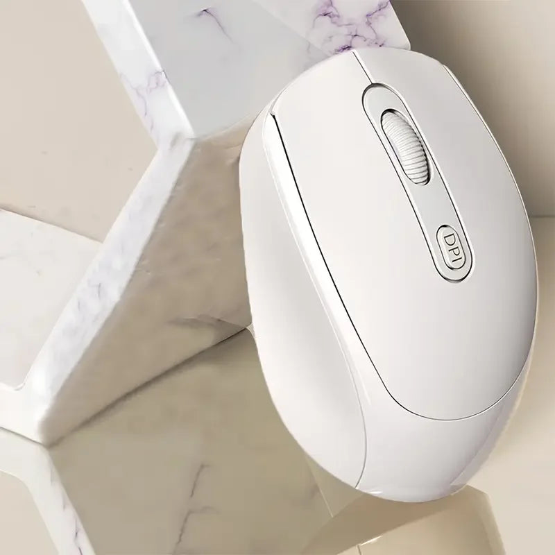 Wireless Mouse Bluetooth-Compatible 2.4G Wireless Mouse Dual Mode Computer Mice for Windows 7/8/10 Mac iOS Android Laptop Tablet