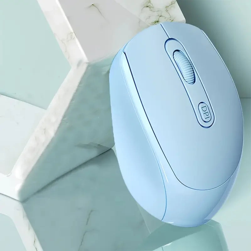Wireless Mouse Bluetooth-Compatible 2.4G Wireless Mouse Dual Mode Computer Mice for Windows 7/8/10 Mac iOS Android Laptop Tablet
