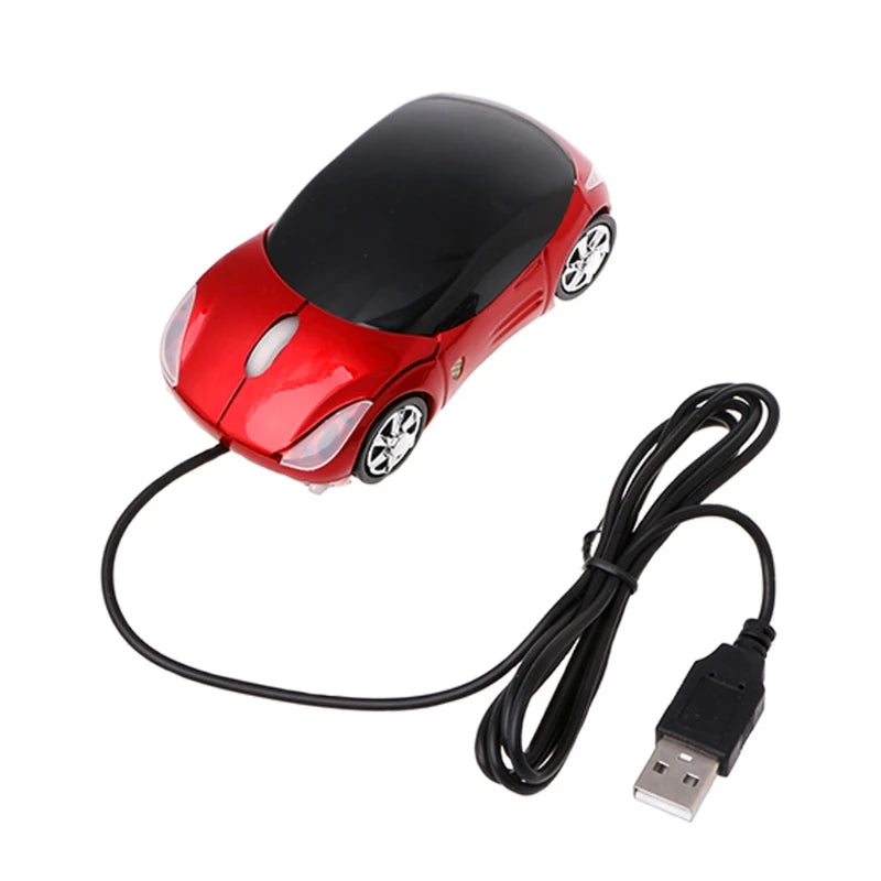 DN59 Gaming Mouse Wired Computer Parts Electronic Sports Game Mice Colorful Car Shaped Design for Playing Games 1000DPI