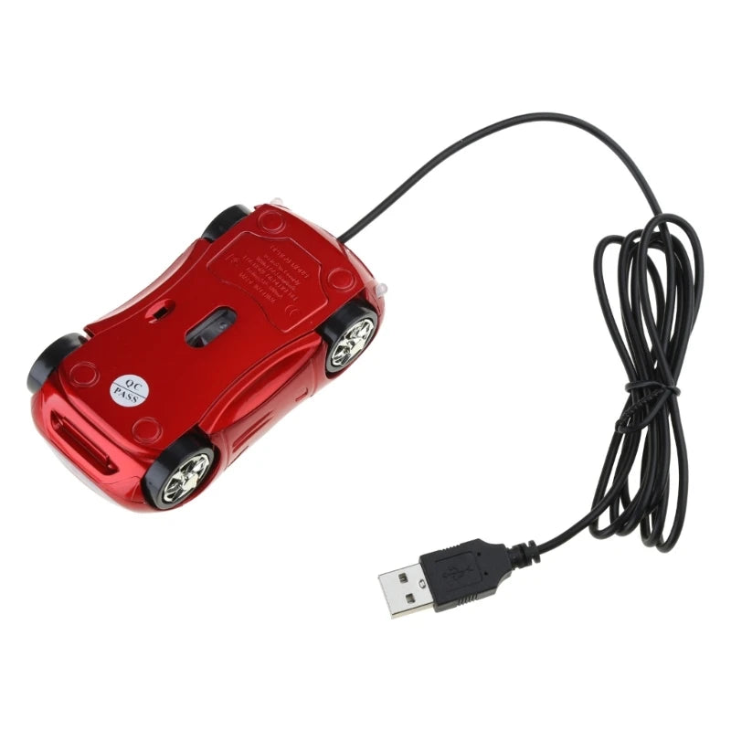 DN59 Gaming Mouse Wired Computer Parts Electronic Sports Game Mice Colorful Car Shaped Design for Playing Games 1000DPI