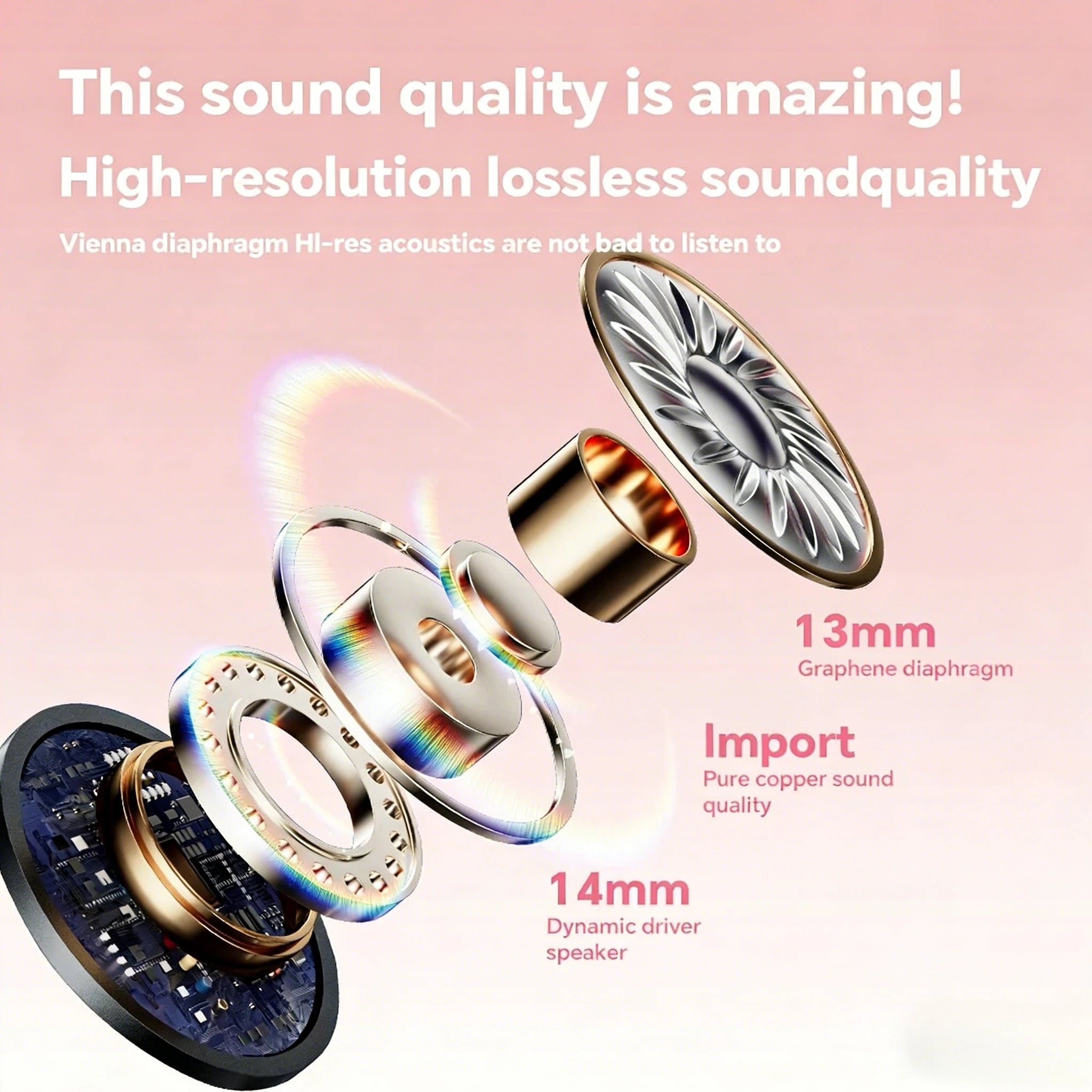 2pcs Mini Earphones Wireless Bluetooth Earbuds Long-Lasting TWS Noise Cancellation Headphones Extended Battery Life for Sports