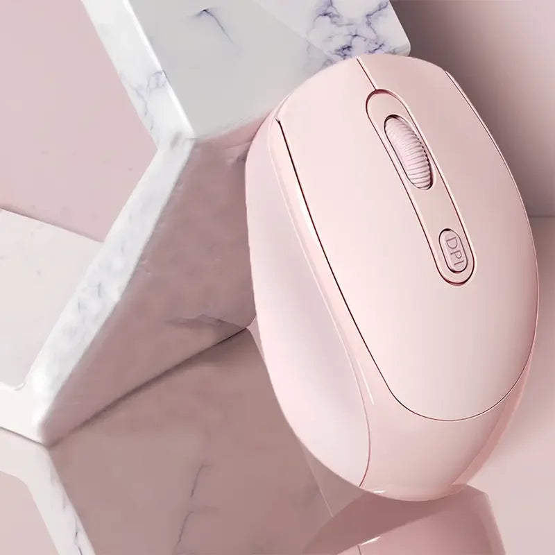 Wireless Mouse Bluetooth-Compatible 2.4G Wireless Mouse Dual Mode Computer Mice for Windows 7/8/10 Mac iOS Android Laptop Tablet